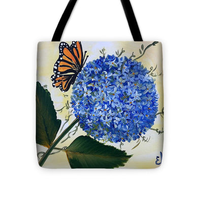 Butterfly kisses Hydrangea  - Tote Bag