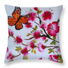 Cherry blossoms butterfly - Throw Pillow