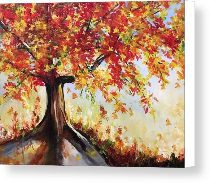 Fall Tree Morning  - Canvas Print