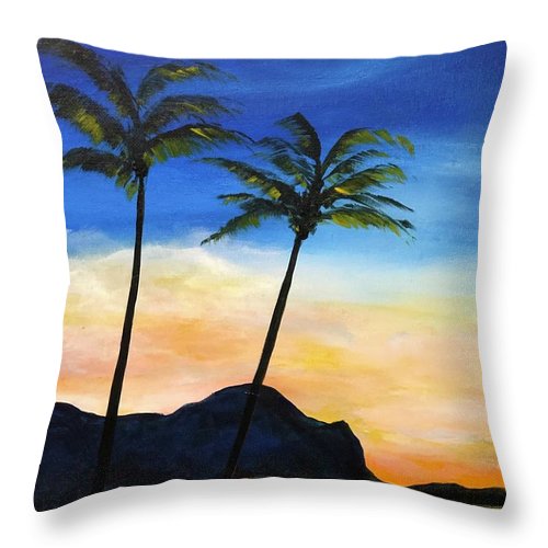 Hawiian Sunset - Throw Pillow