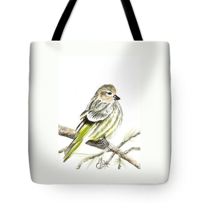 Pine Siskin Finch - Tote Bag