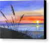 Sunset at the beach - Canvas Print